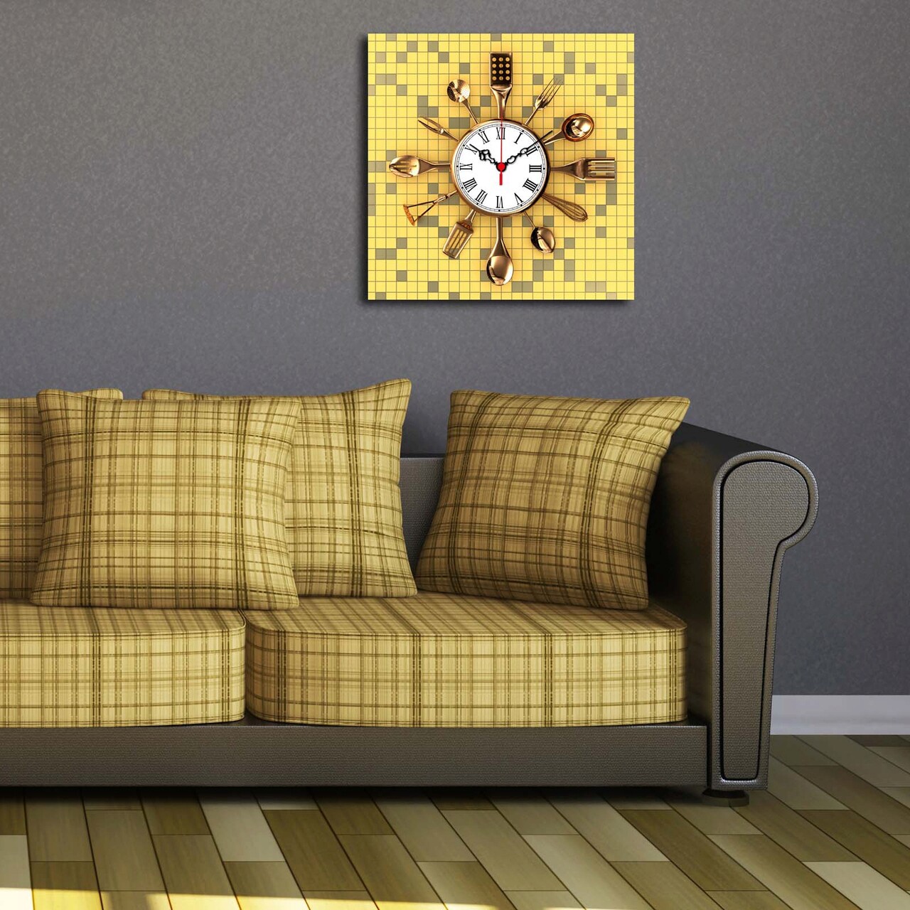 Ceas de perete, Msk-23, Dimensiune: 40 x 40 cm, Multicolor - imagine 3